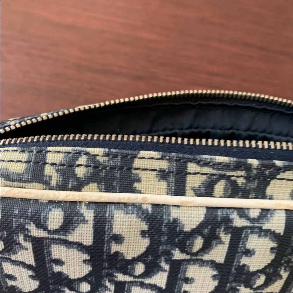 ❌SOLD❌ Christian Dior Diorissimo Trotter Pochette Navy Blue - Picture 12 of 13